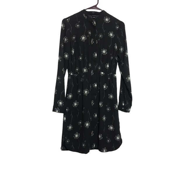 Ann Taylor‎ Loft Black Dandelion Shift Dress - Picture 7 of 10